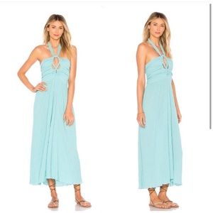 Mara Hoffman Annika Turquoise Cotton Dress